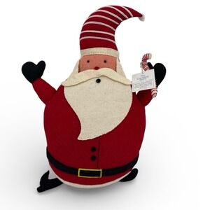 The Company Store Santa Wool Felt Tabletop Christmas Decor NEW w/Tags 23" X 20"